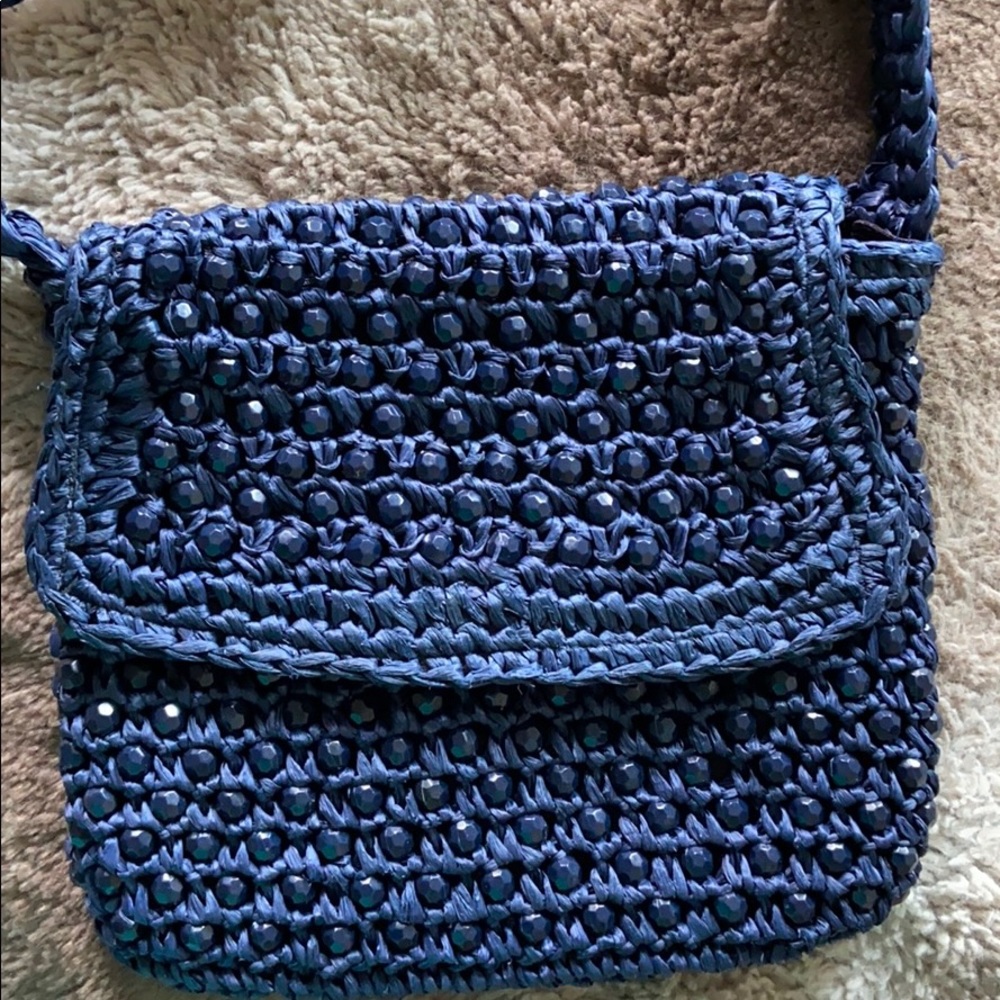 Vintage navy blue purse